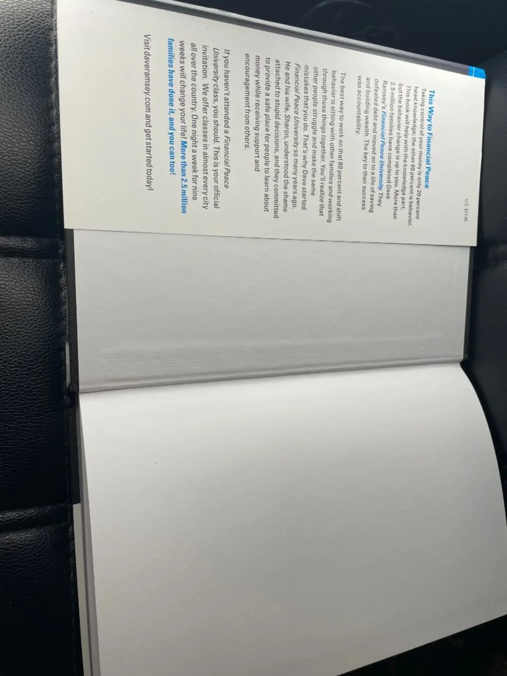 Dave Ramsey's Complete Guide To Money Hardcover Book